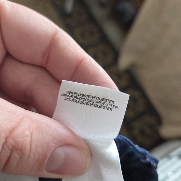 Vintage Evan Picone Pencil Skirt Navy Blue Chambray Professional Preppy Office 6 - Picture 10 of 10